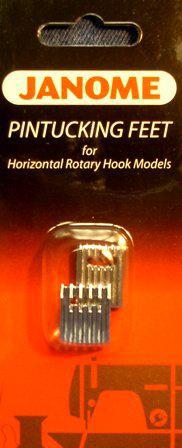 JANOME PINTUCKING FEET FOR HORIZONTAL ROTARY HOOK - SHALLOW