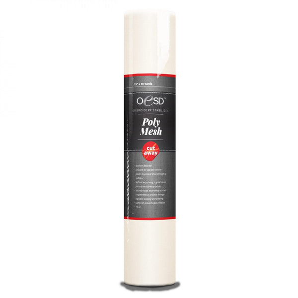 OESD PolyMesh White 15in x 10 yds