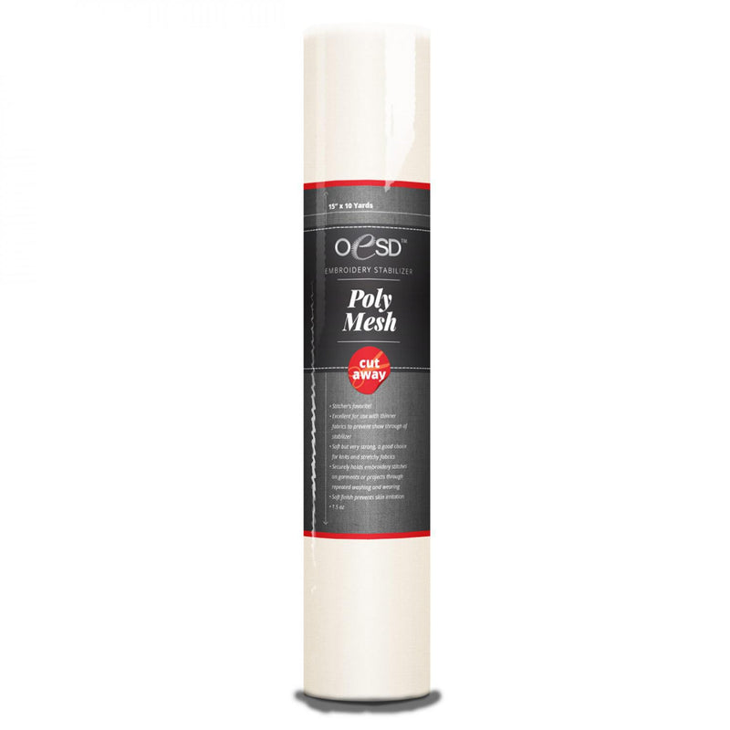 OESD PolyMesh White 15in x 10 yds