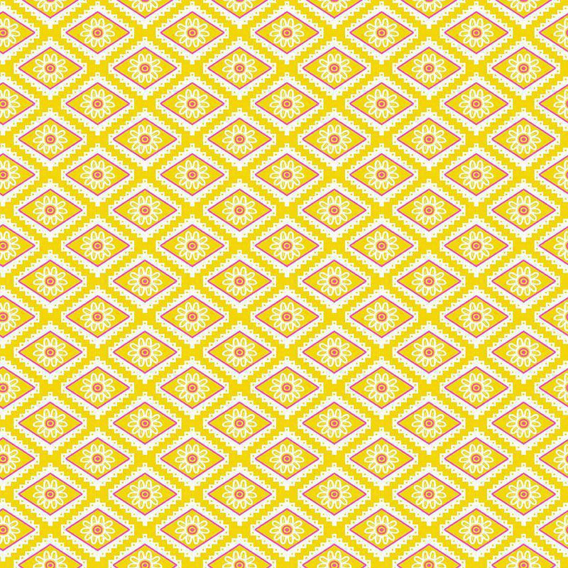 Dear Stella Hola Frida by Miriam Bos -  Talavera Tiles Lemon STELLA-DMB2870  LEMON - Sewjersey.com