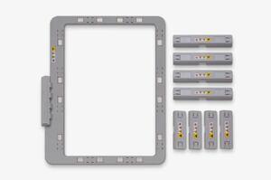 Brother SAMF300 7"x12" Magnetic Frame Embroider up to 2mm Thick, Durable, Lightweight, XP1/2/3, XJ1/XE1, XJ2/XE2, VM6200D/VM5200, XV8500D/XV, Babylock