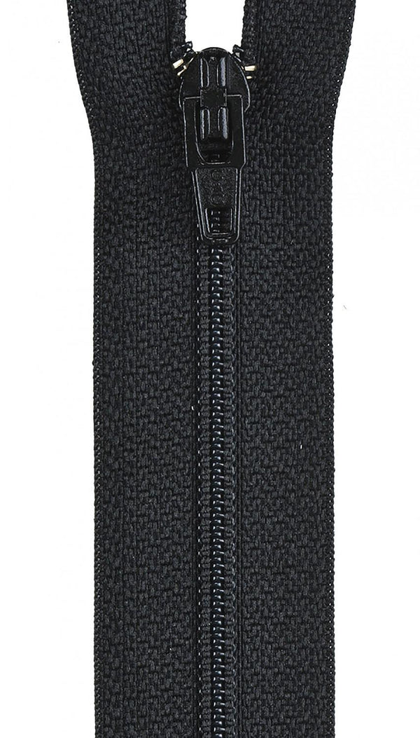All-Purpose Polyester Coil Zipper 22in Black