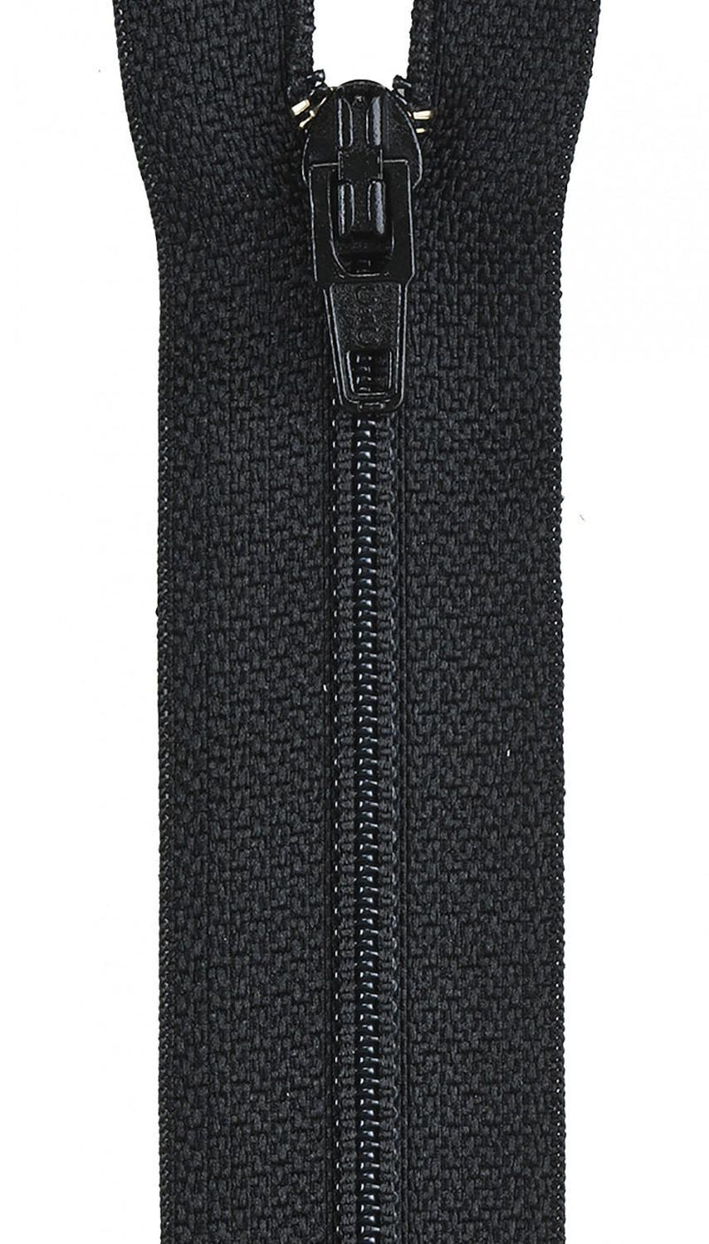 All-Purpose Polyester Coil Zipper 22in Black - Sewjersey.com