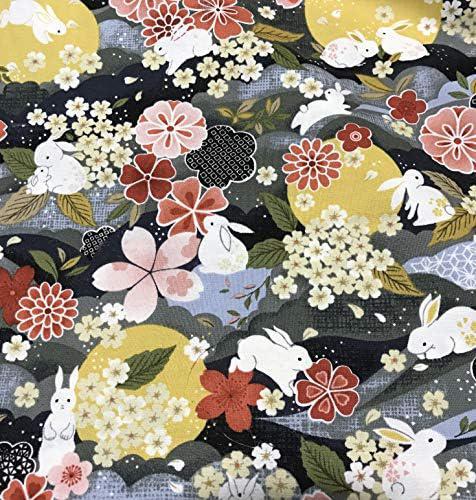 Paintbrush Studio Fabrics Main Floral Grey - Moon Rabbit