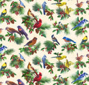 Elizabeth Studios birds and berries 40004-CREAM