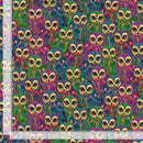 Timeless Treasures Wit & Wisdom Packed Cloisonne Owl NATURE-CD4221 OWL 100% Cotton Fabric 44/45" wide - Sewjersey.com