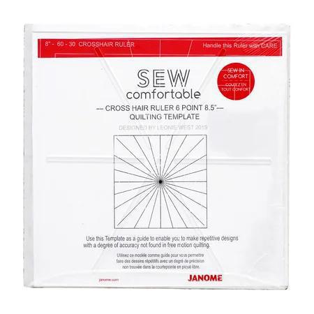 Janome Sew comfortable Cross Hair Ruler 6 point 8.5''