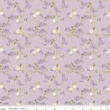 Riley Blake Adel in Spring by Sandy Gervais Lilacs in Lilac Cotton Fabric - C11423