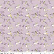 Riley Blake Adel in Spring by Sandy Gervais Lilacs in Lilac Cotton Fabric - C11423