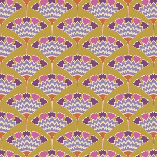 Tilda Pie in the Sky Tasselflower Mustard 100481 - Sewjersey.com