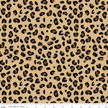 Riley Blake Designs Spotted by Kate Blocker - Leopard Print Tan - C10843 TAN - sewjersey.com