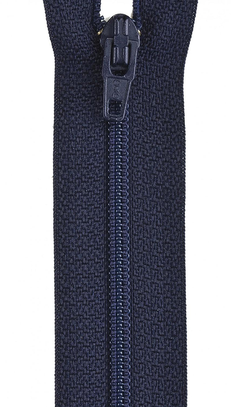 Coats and Clark All-Purpose Polyester Coil Zipper 9in Navy - Sewjersey.com