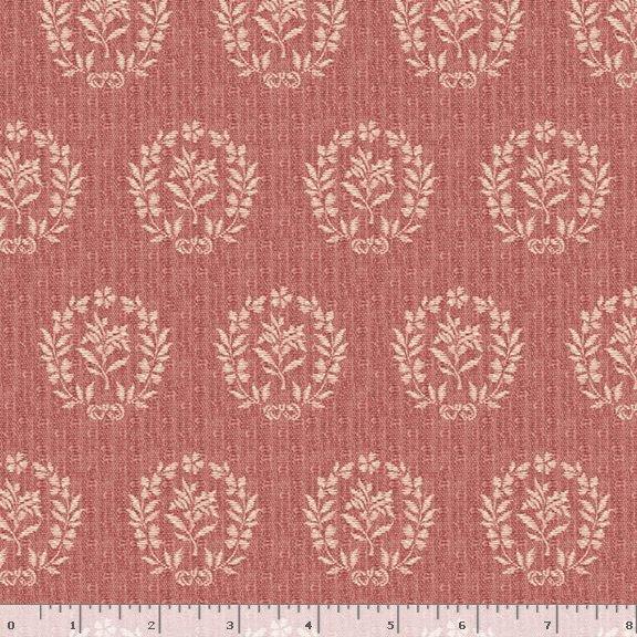 Marcus Fabrics Love Letters Damask Red R521847D RED 100% Cotton Fabric