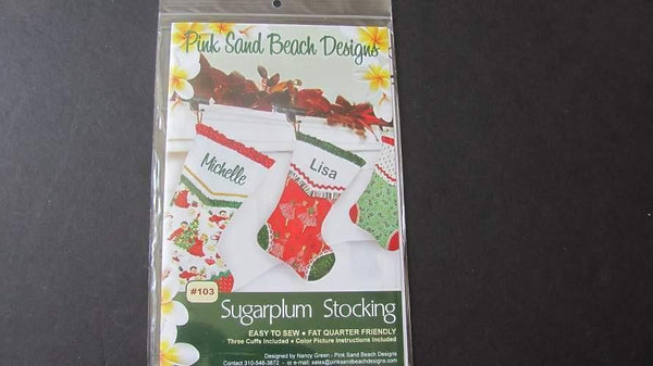 Sugarplum Stockings Pattern - Sewjersey.com
