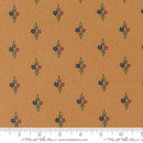 Moda Fluttering Leaves Kansas Troubles Daisy Duo Small Floral Dots Golden Oak 9733 12