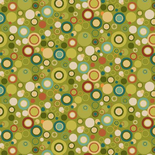 Henry Glass Bubble Dot  Basics 9612-66 Green