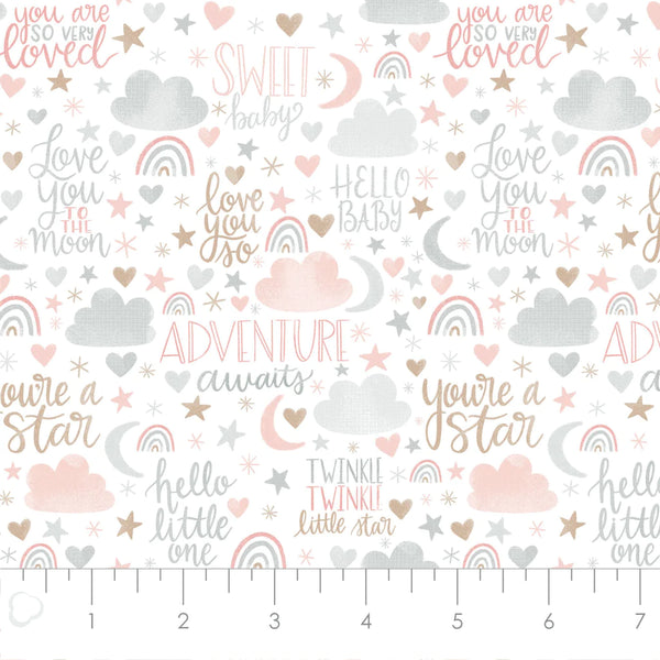 Printed Flannel-Love You So Flannel-Blush-100% Cotton-50220303B-01