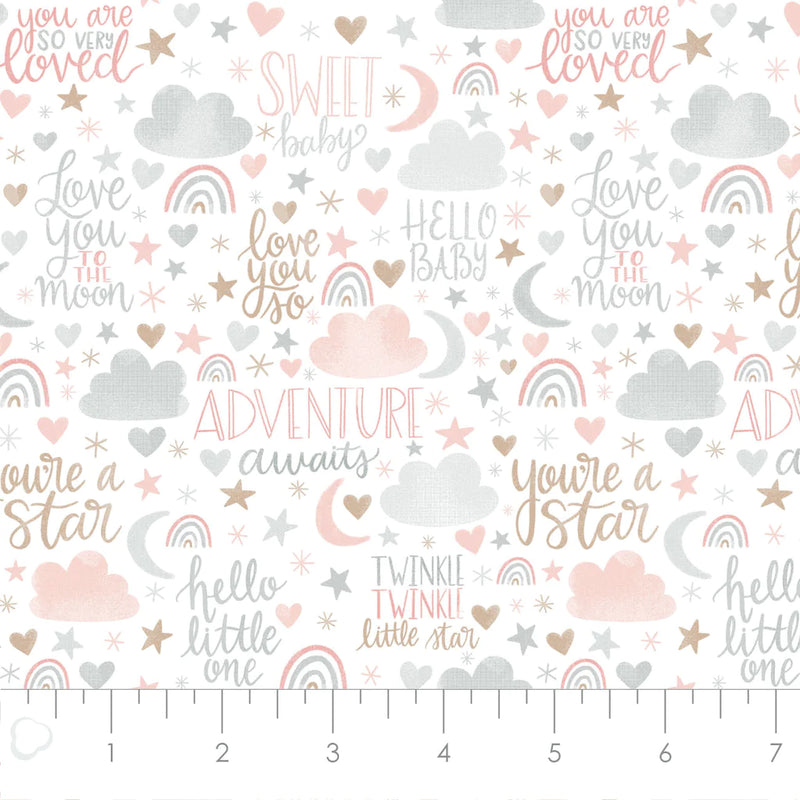 Printed Flannel-Love You So Flannel-Blush-100% Cotton-50220303B-01