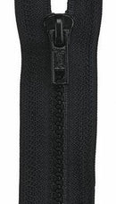 Coats and Clark Sport Separating Zipper Black 20" F43 20 2 - Sewjersey.com