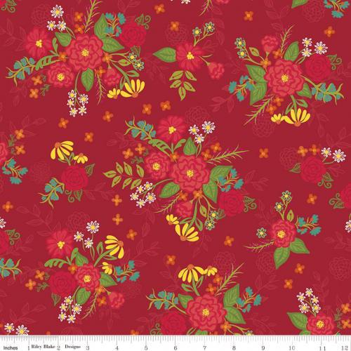 Riley Blake Indigo Garden by Heather Peterson C11270-RED