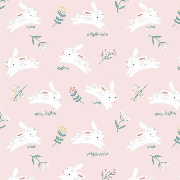 Studio e - Blossom and Grow by Maureen Fiorellini - Hopping Bunnies Pink - 6096 22