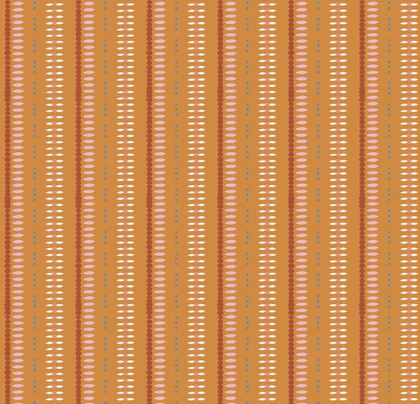 Riley Blake Designs Heartsong by Gabrielle Neil Design - Gold Heartsong Stripe - C11305 GOLD