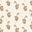 Camelot Fabrics Teddy Bear Tales Teddy Bear's Adventures Cream 21241001-02 100% Cotton Fabric 44" wide - Sewjersey.com