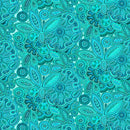 Blank Quilting - Ovarian Cancer Inspiration - Medalion Teal - 1760M-76 TEAL - Sewjersey.com
