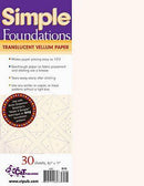 Simple Foundations Translucent Vellum Paper - Sewjersey.com