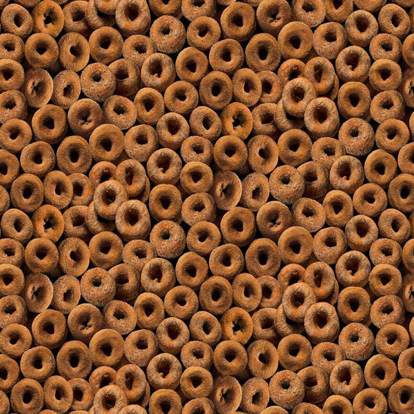 Timeless Treasures FOOD-CD2941 / DONUT / PACKED GINGERBREAD DONUTS - Sewjersey.com