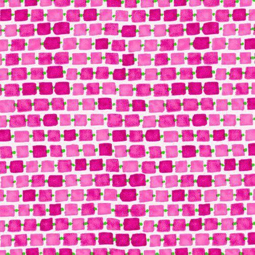 Blank Quilting - Whimsy Daisical - Pink Rectangles - 1433 22 - Sewjersey.com