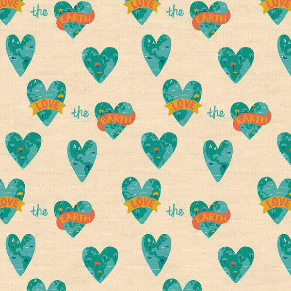 Paintbrush Studio Fabrics - Protect Our Planet - Love the Earth - 12022439