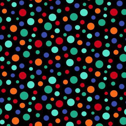 Freckle and Lollie Belle & Blue - Fun Dot Black - FLOFLBB-D22-Z