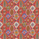 Paintbrush Studio Fabrics - Woodland Creatures Medallions Red/Green 12022911 Clearance fabric - Sewjersey.com