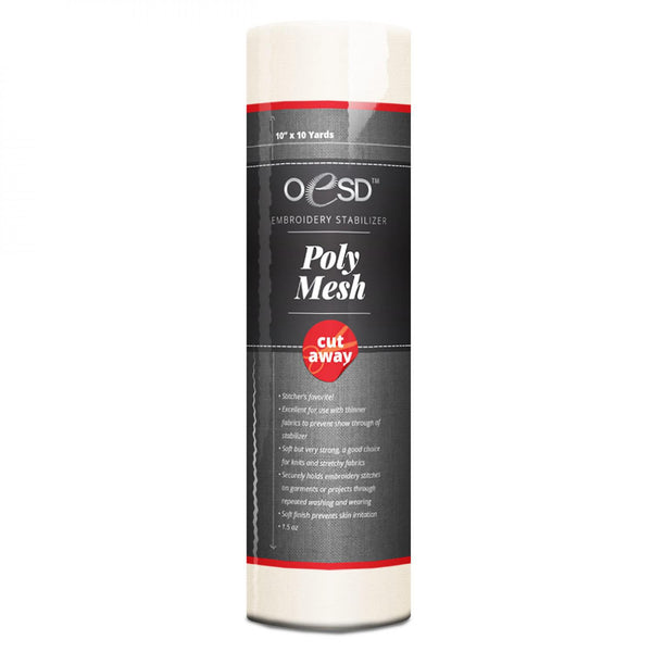 OESD Polymesh Cut-Away White 1.5oz 10" x 10yd