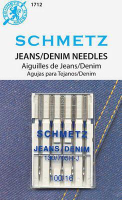 Schmetz Jeans/Denim Needles 100/16 5 Pack