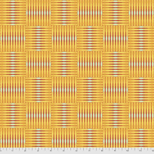 Free Spirit Fabrics Madison One by William Reue - Basket Case Yellow - PWWR013.YELLOW