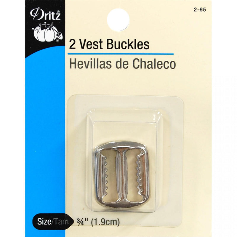 Dritz Vest Buckles Silver 2-65