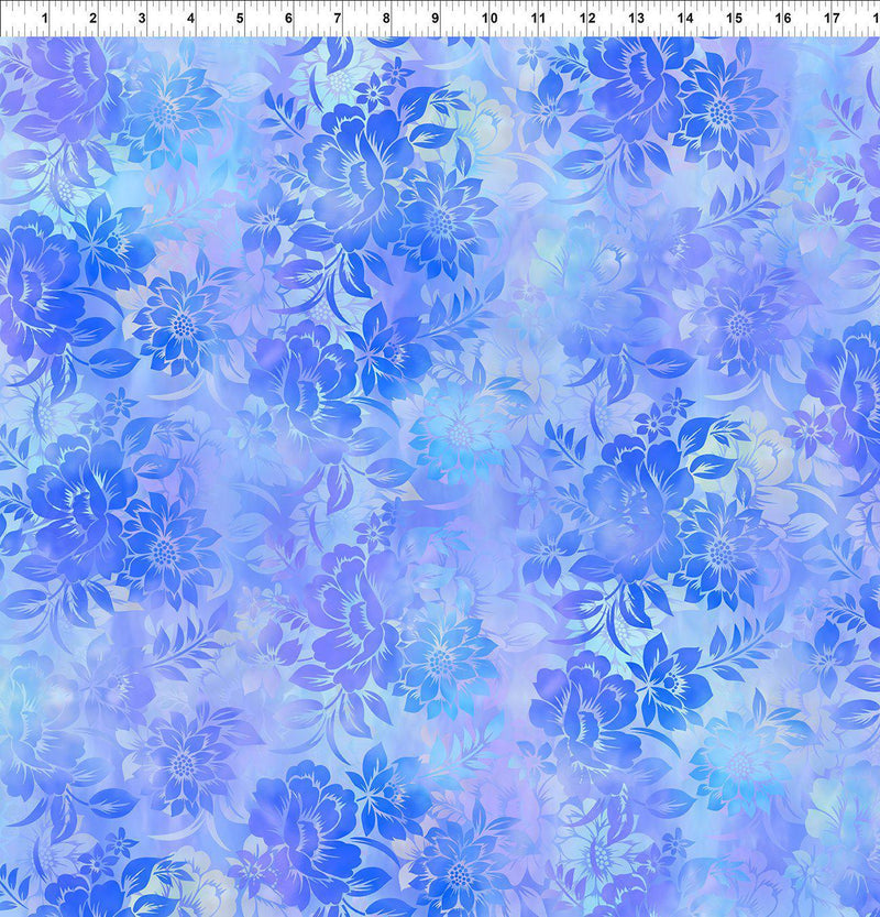 Garden of Dreams II - Floral Dream - Blue 2JYR-2