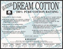 Quilters Dream Batting - Cotton Request - Sewjersey.com