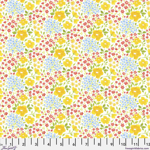Free Spirit Bonjour Paris By Anne Keenan Higgins Belle Fleur Yellow - PWAK015.XYELLOW - Sewjersey.com