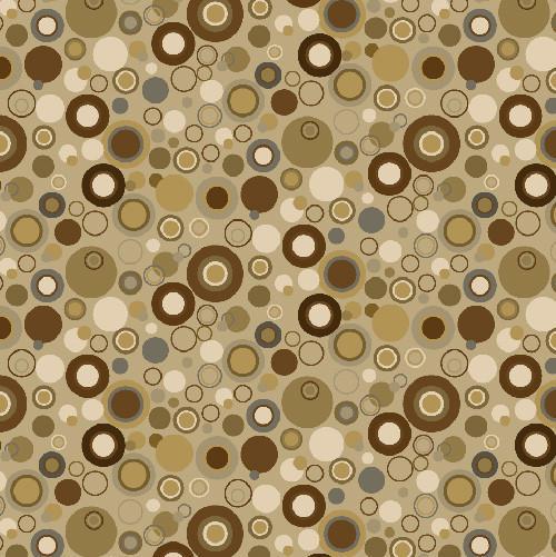 Henry Glass Bubble Dot  Basics 9612-31 Brown