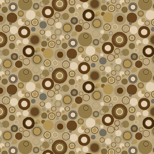 Henry Glass Bubble Dot  Basics 9612-31 Brown