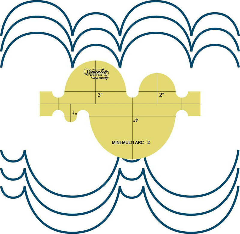 Janome Sew Comfortable - WESTALEE DESIGN MINI MULTI ARC RULER