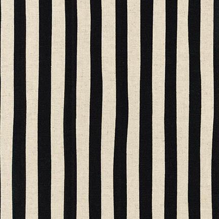 Robert Kaufman Sevenberry: Canvas Natural Stripe Black SB-88187D3-9