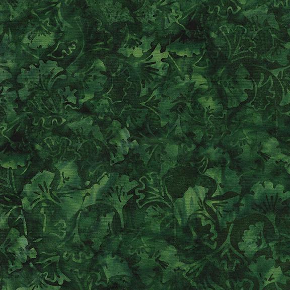 Ginko Leaves-Green Spinach Island Batik