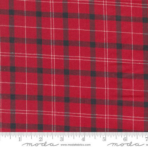 Moda Panache Wovens - Red Black White Plaid 12218 19 - Sewjersey.com