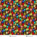 Blank Quilting Gears and Garland Steampunk Christmas Bulbs 4819-77 Blue