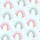 Michael Miller Fabrics - Lets Make Believe Collection by Pretty Little Lines - Rainbow Dreams DDC12653-CLOU-D - Sewjersey.com