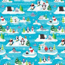 Kanvas Snow Place like Home - Snow Fun Scenic Turquoise - 09864 84 - Sewjersey.com